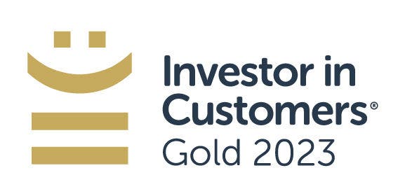 Investor in customers Gold award