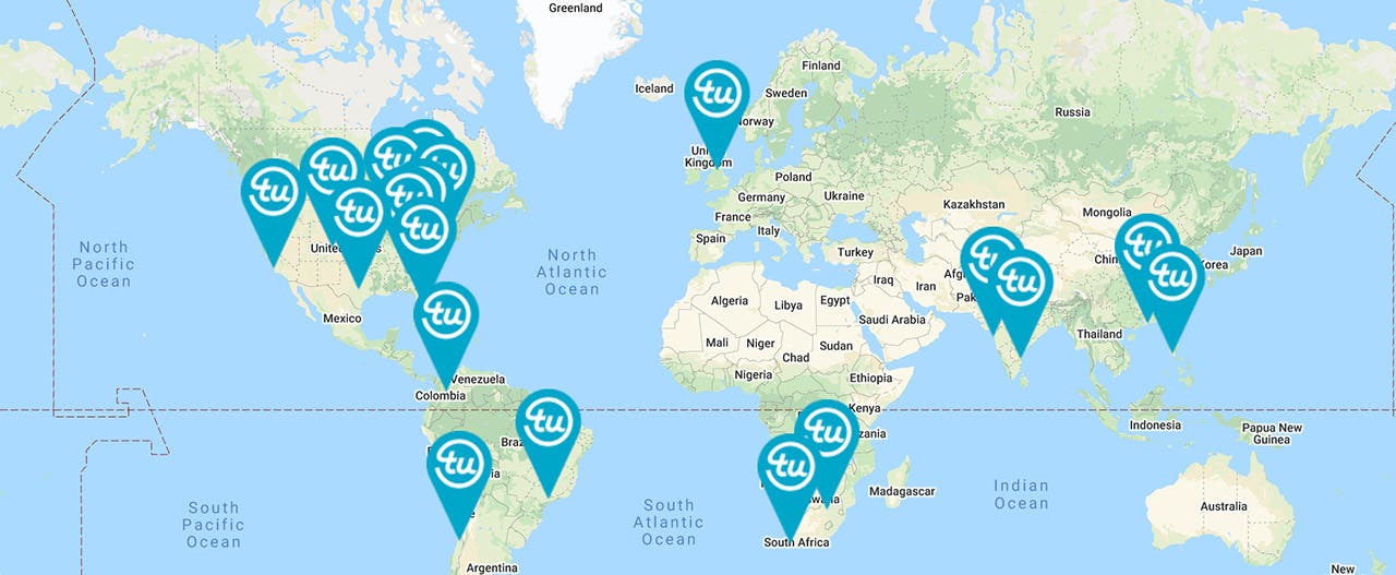 TU locations map image