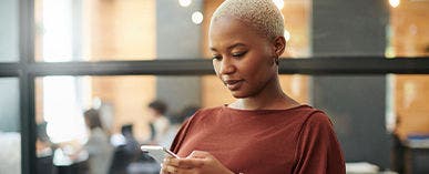 consumer receiving instant credit search alert 