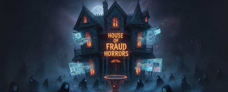 Illustration of a haunted house symbolising hidden fraud threats