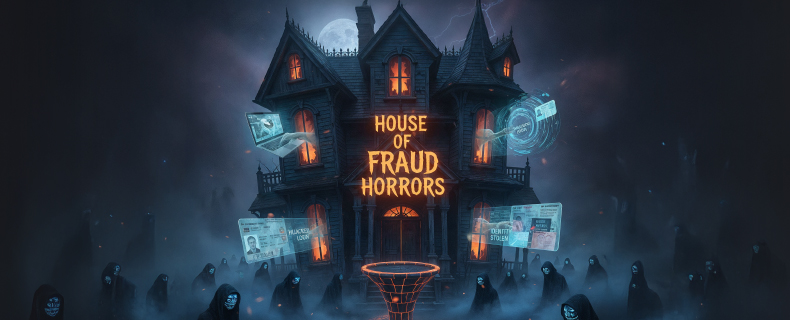 Illustration of a haunted house symbolising hidden fraud threats